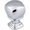 Jeffrey Alexander 7/8" Overall Length  Polished Chrome Katharine Cabinet Knob 188PC - alternate 1